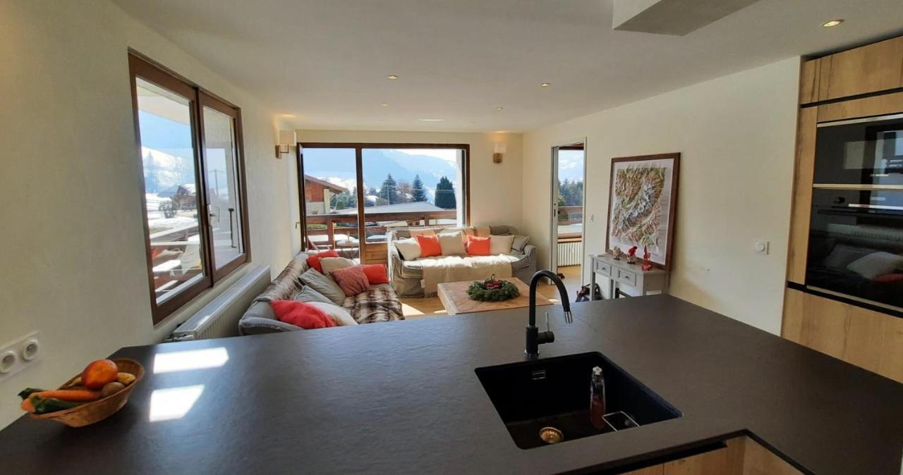 Appartement Wonderful Flat In Megeve - Beautiful View On Surrounding Mountains Extérieur photo